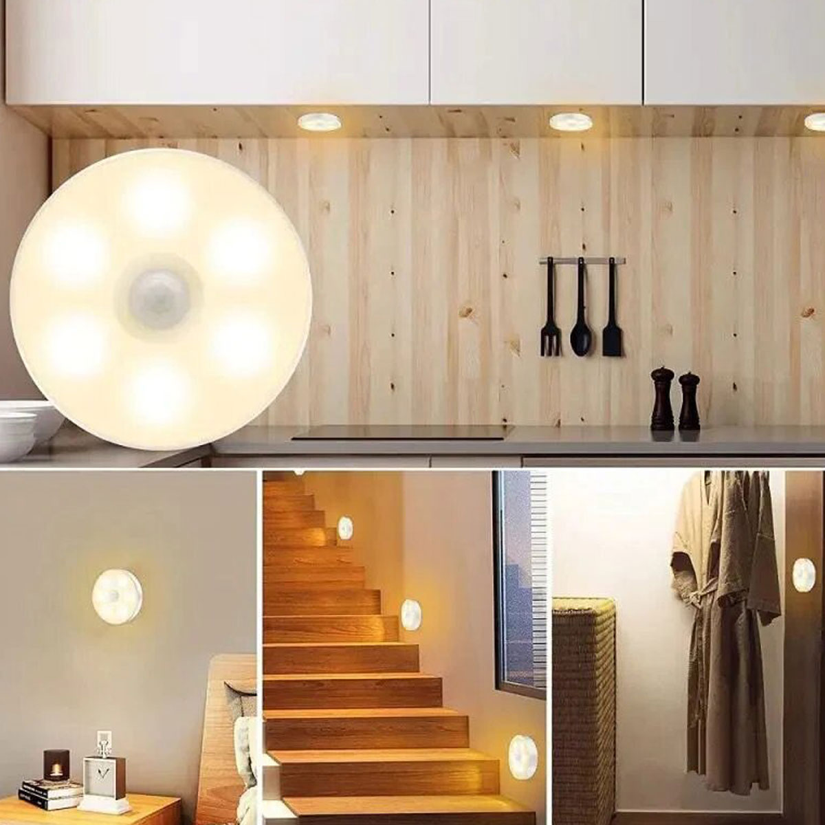 Luz Circular LED con Sensor de Movimiento