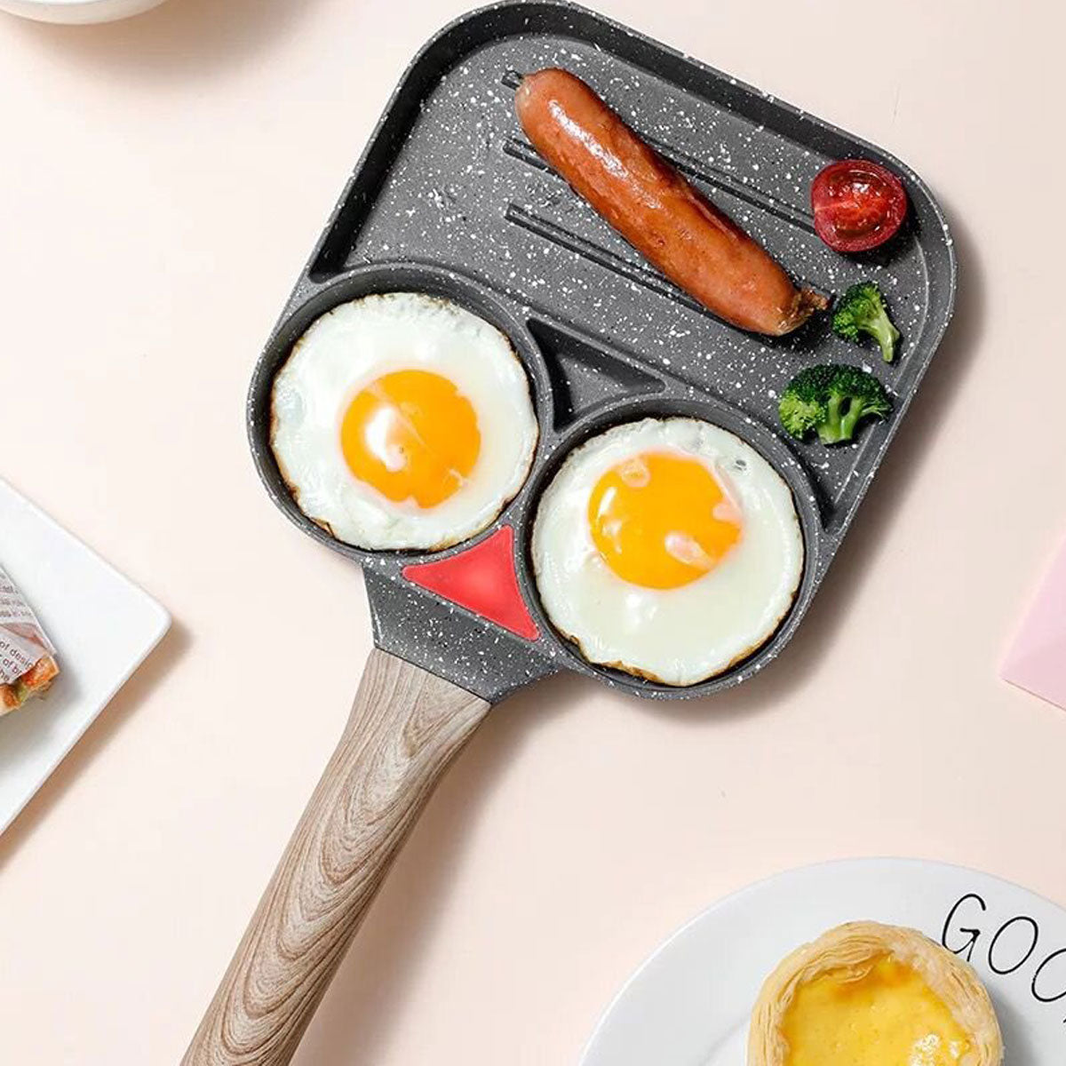 Sartén con 3 Divisiones | Cocina Fácil y Rápida