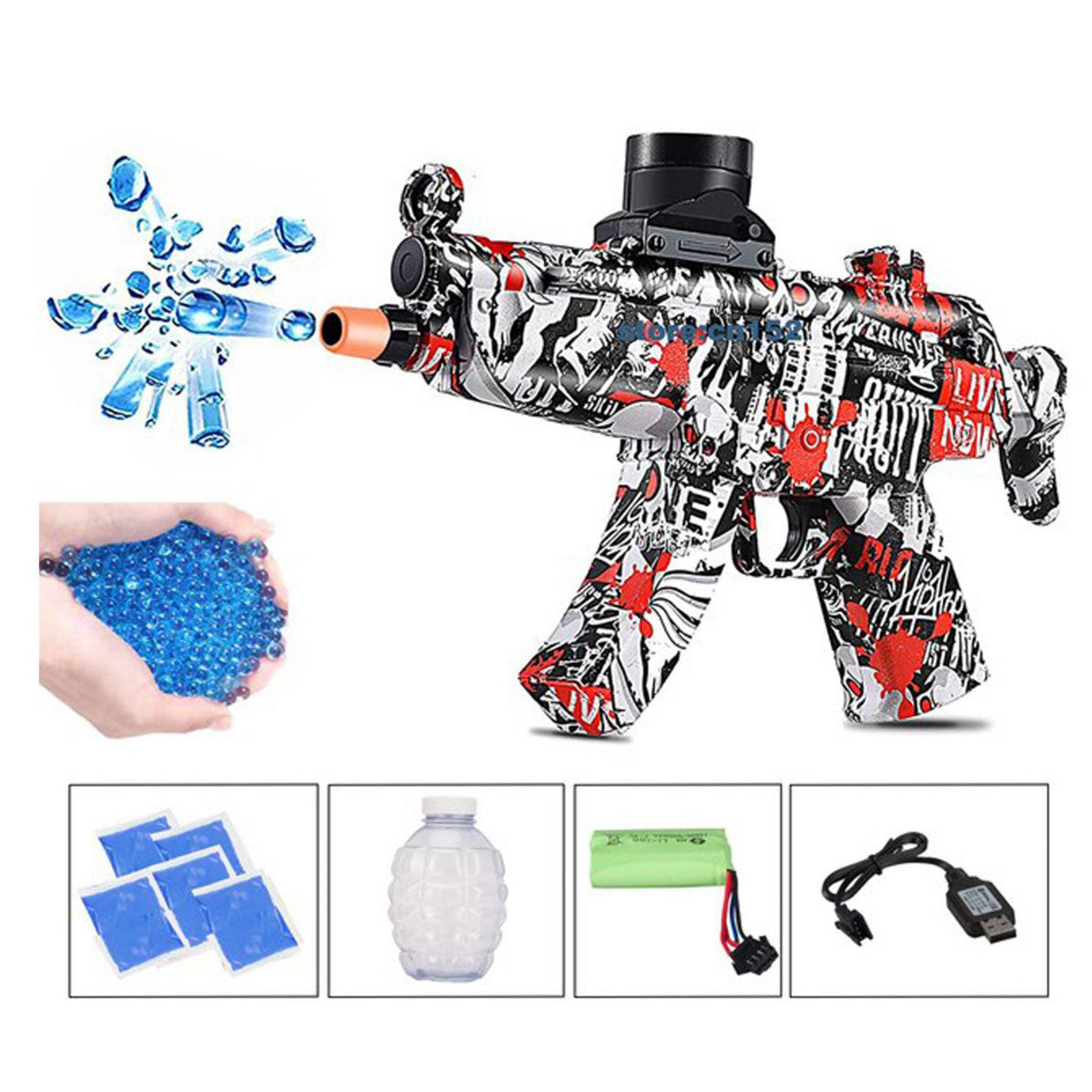 Pistola Hidrogel AKM 47 Juguete Disparador de Hidrogel