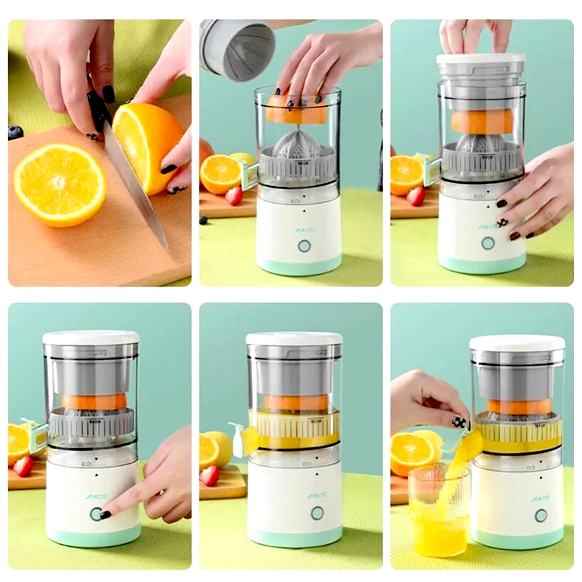 Exprimidor de Naranja Eléctrico USB | Jugo Fácil y Rápido