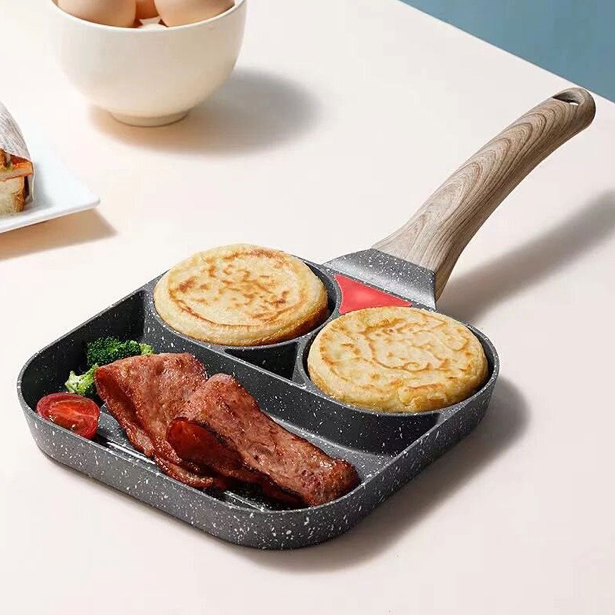 Sartén con 3 Divisiones | Cocina Fácil y Rápida