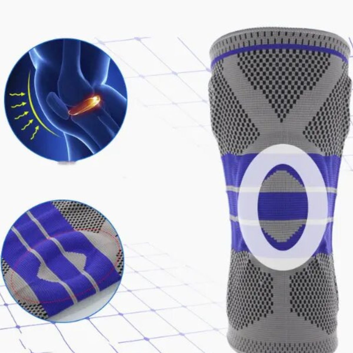 Rodillera de Silicona 2x1 | Soporte y Protección | Envío Perú