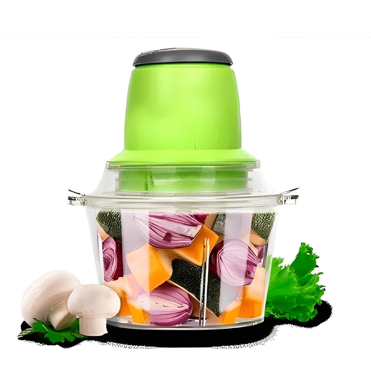 Picadora Eléctrica de Alimentos 300W | Ideal para Verduras, Frutas y Más 🥦🍅