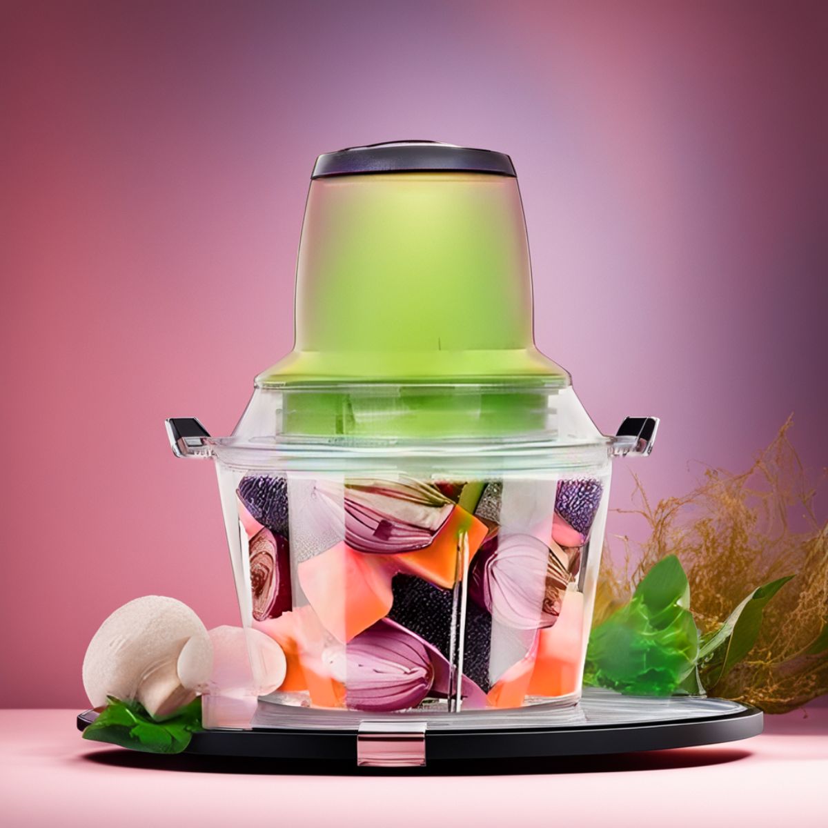 Picadora Eléctrica de Alimentos 300W | Ideal para Verduras, Frutas y Más 🥦🍅