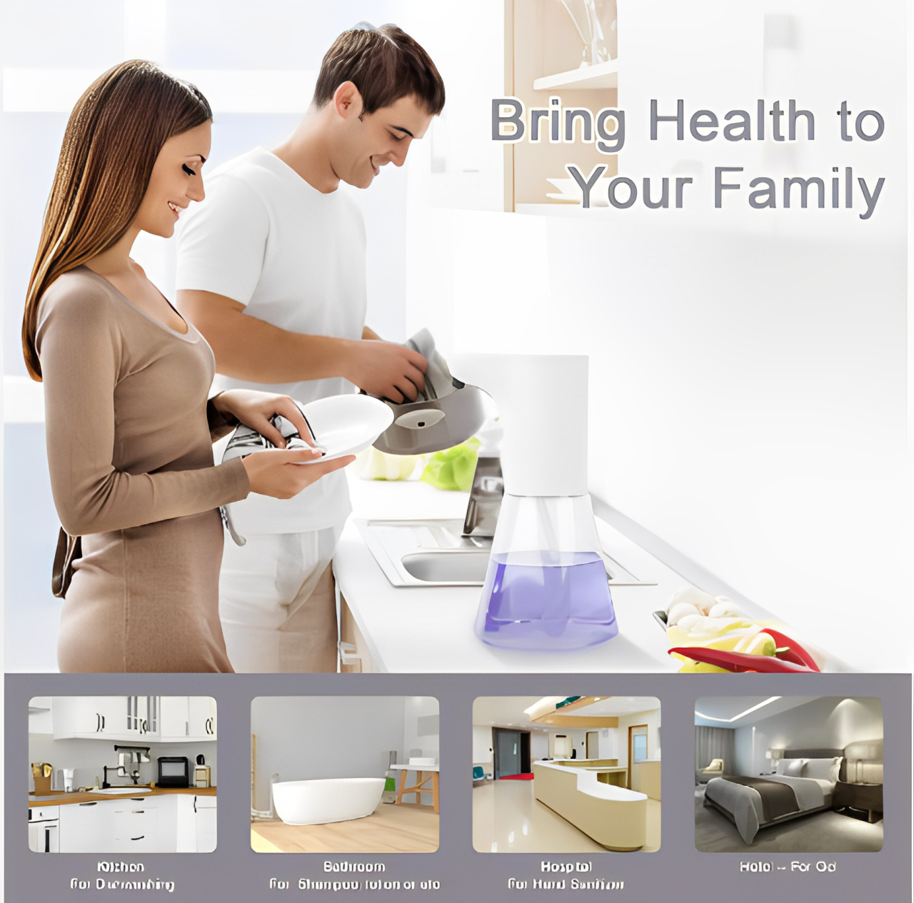 Dispensador de Jabón Inteligente | Sensor Automático