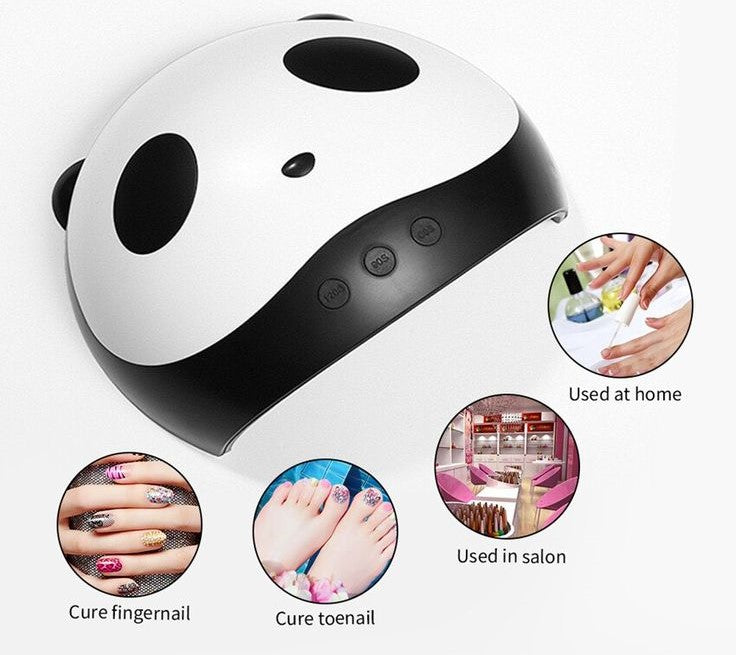 Secador de Uñas con Luz LED UV Panda | Gel Perfecto en Segundos