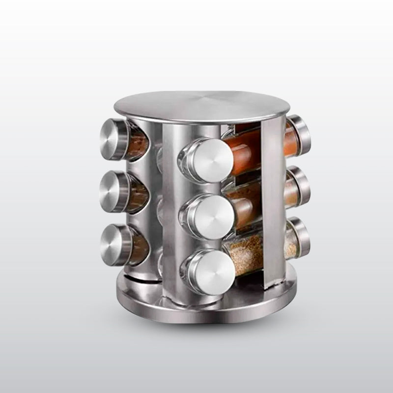 Especiero Giratorio de 16 Frascos | Organización y Estilo en tu Cocina