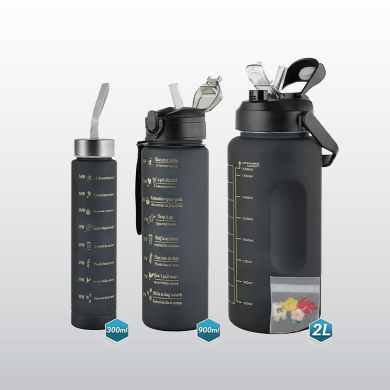 Tomatodo 3 en 1 Motivacional – Hidratación, Energía y Motivación en un Solo Producto