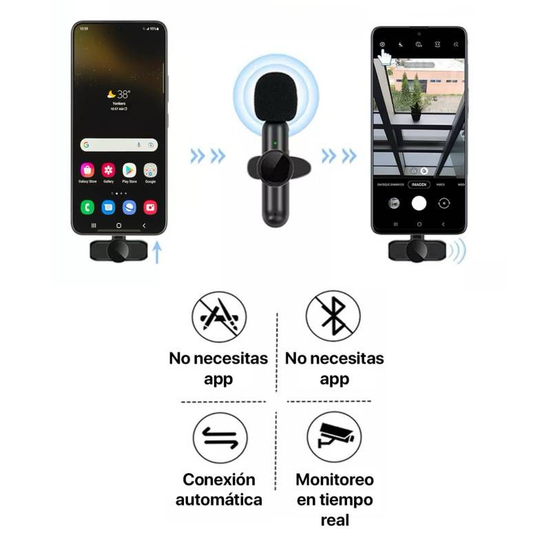 Micrófono Inalámbrico Lavalier K11 🎙️ | Profesional, Compacto y Versátil