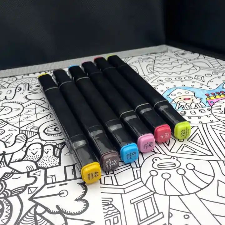 Set de Plumones Profesionales Touch | 120 Colores con Estuche Incluido 🖌️👜