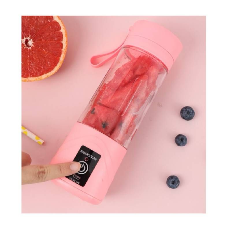 Licuadora Portátil Recargable | 6 Aspas y 380ml de Capacidad