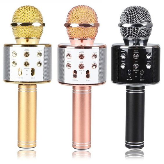 Micrófono Karaoke Inalámbrico | Bluetooth, USB y Luces LED